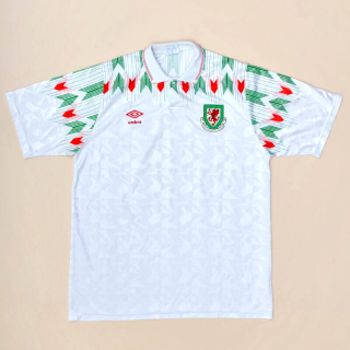 Wales 1990 - 1992 Away Shirt (Very good) L