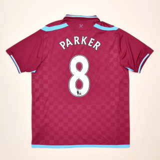 West Ham 2009 - 2010 Home Shirt #8  Parker (Very good) XL
