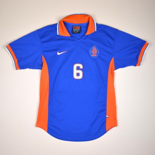 Holland 1997 - 1998 Match Issue Away Shirt #6 (Excellent) L