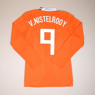 Holland 2008 - 2009 Player Issue Home Shirt #9 v. Nistelrooy (Very good) L