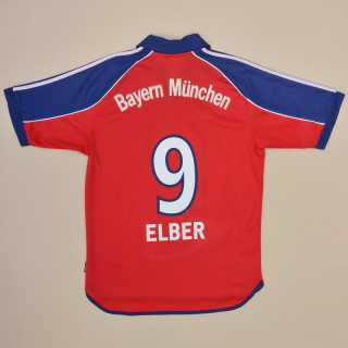 Bayern Munich 1999 - 2001 Home Shirt #9 Elber (Good) S