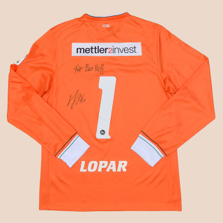 St Gallen 2010 - 2012 'Signed' Goalkeeper Shirt #1 Lopar (Excellent) M/L