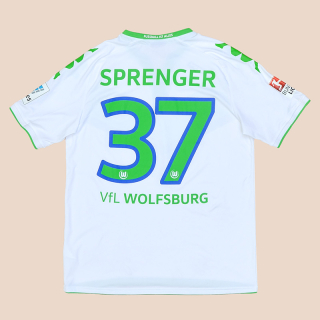 Wolfsburg 2015 - 2016 Player Issue Home Shirt #37 Sprenger (Very good) L