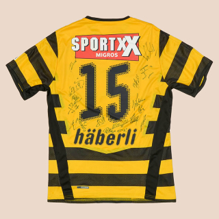 BSC Young Boys 2008 - 2009 'Signed' Home Shirt #15 Haberli (Very good) S