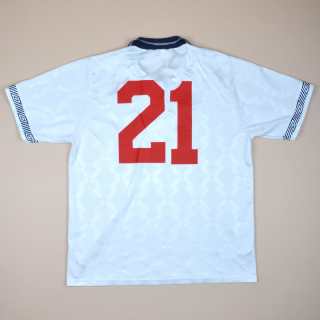 England 1990 - 1992 Home Shirt #21 (Very good) L