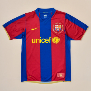 Barcelona 2007 - 2008 Home Shirt (Very good) S