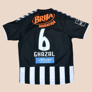 Nacional Madeira 2013 - 2014 Match Issue Home Shirt #6 Ghazal (Good) M