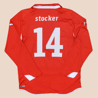 Switzerland  2010 - 2011 Match Issue Home Shirt #14 Stocker (Excellent) L