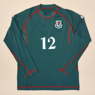 Wales 2004 - 2006 Match Issue Goalkeeper Shirt #12 (Very good) XL