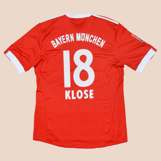 Bayern Munich 2009 - 2010 Home Shirt #18 Klose (Very good) L