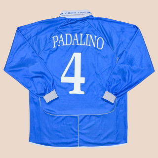 Como 2002 - 2004 Home Shirt #4 Padalino (Good) XL