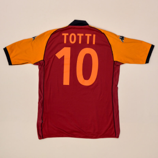 Roma 2002 - 2003 Champions League Home Shirt #10 Totti (Good) XXL