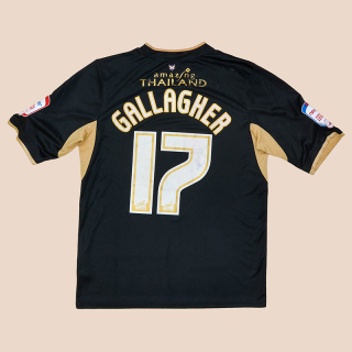 Leicester 2012 - 2013 Match Issue Signed Away Shirt #17 Gallagher (Good) L