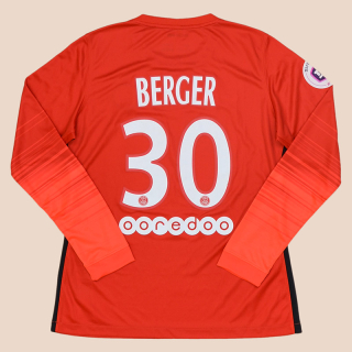 Paris Saint-Germain 2015 - 2016 Match Issue Goalkeeper Shirt #30 Berger (Very good) L women