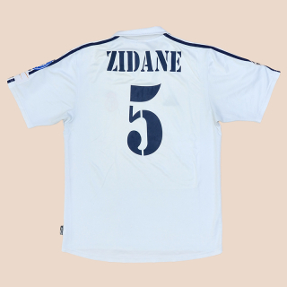Real Madrid 2001 - 2002 Champions League Home Shirt #5 Zidane (Good) M