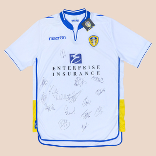 Leeds United 2012 - 2013 'BNWT' Signed Home Shirt (New with defects) XL