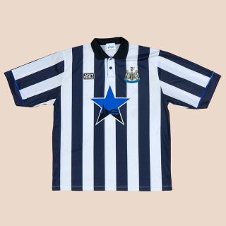 Newcastle 1993 - 1995 'Signed' Home Shirt (Good) XXL