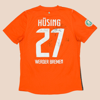 Werder Bremen 2011 - 2012 Match Issue Signed Away Shirt #27 Husing (Very good) L