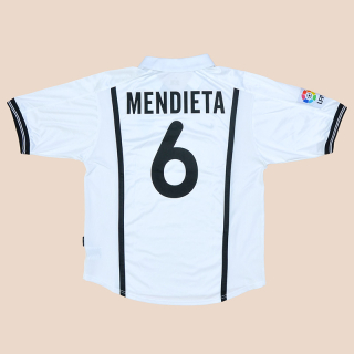 Valencia 2000 - 2001 Home Shirt #6 Mendieta  (Very good) L