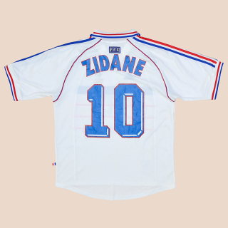 France 1998 - 2000 Away Shirt #10 Zidane (Very good) L
