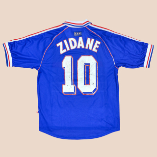 France 1998 - 2000 Home Shirt #10 Zidane (Good) M