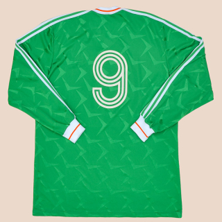Ireland 1990 - 1992 Match Issue Home Shirt #9 (Very good) XL