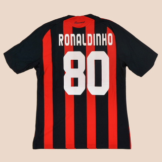 AC Milan 2008 - 2009 Home Shirt #80 Ronaldinho (Very good) M