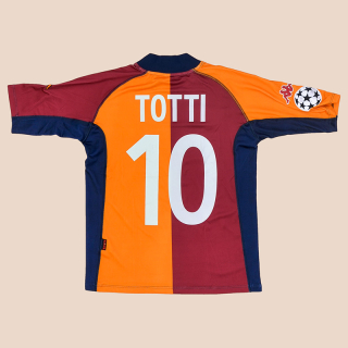 Roma 2001 - 2002 Champions League European Shirt #10 Totti (Very good) M