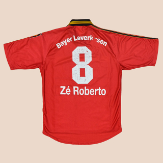 Bayer Leverkusen 1998 - 2000 Home Shirt #8 Ze Roberto (Not bad) M