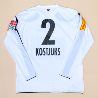 Neuchatel Xamax 2009 - 2010 Match Issue Away Shirt #2 Kostjuks (Very good) XL