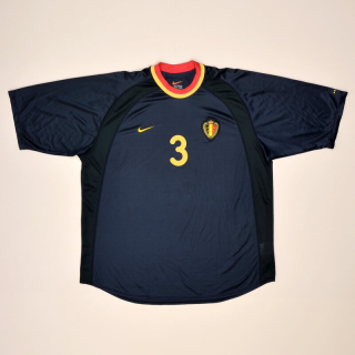 Belgium  2000 - 2002 Away Shirt #3 (Good) XL