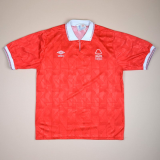 Nottingham Forest 1990 - 1992 Home Shirt (Very good) M