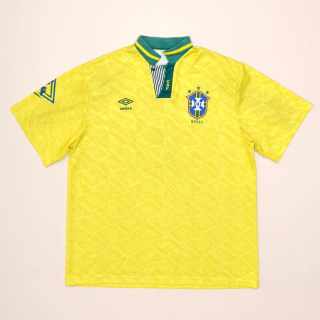 Brazil  1991 - 1993 Home Shirt (Good) XL
