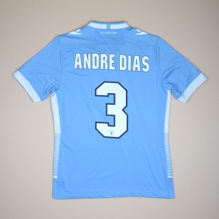 Lazio 2013 - 2014 Match Worn Home Shirt #3 Andre Dias (Excellent) XL