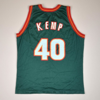  Seattle Supersonics NBA Basketball Shirt #40 Kemp (Not bad) S