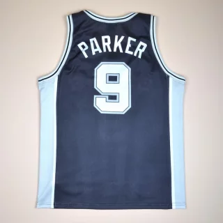 Parker sporting retro Spurs uniforms when they were the San