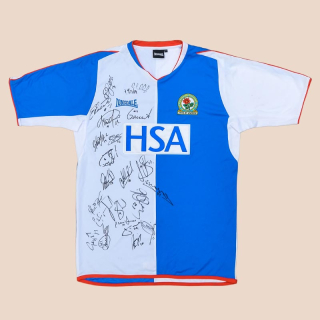 Blackburn 2004 - 2005 'Signed' Home Shirt (Very good) S