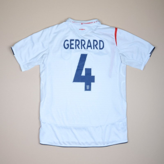 England 2005 - 2007 Home Shirt #4 Gerrard (Very good) XL