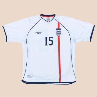 England 2001 - 2003 Home Shirt #15 (Very good) XL