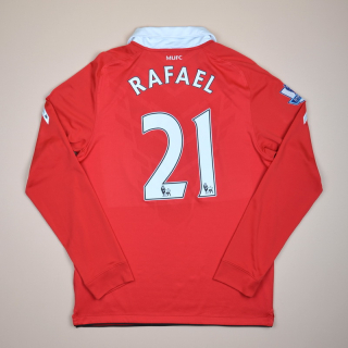 Manchester United 2010 - 2011 Home Shirt #21 Rafael  (Very good) M
