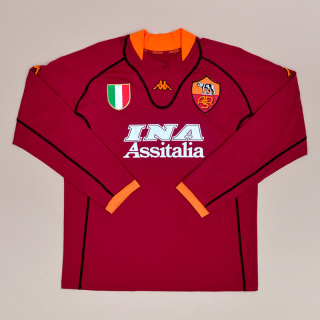 Roma 2001 - 2002 Home Shirt (Very good) XL