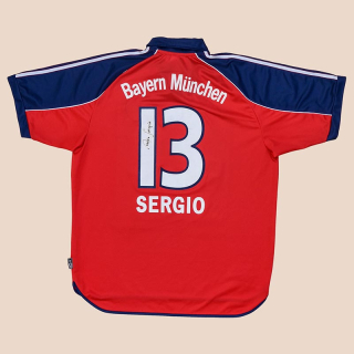 Bayern Munich 1999 - 2001 'Signed' Home Shirt #13 Sergio (Very good) XL