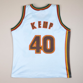  Seattle Supersonics 2000 NBA Basketball Shirt #40 Kemp (Not bad) M