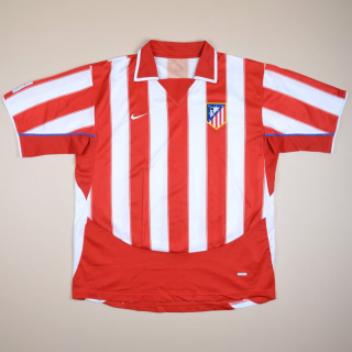 Atletico Madrid 2003 - 2004 Home Shirt (Very good) XL