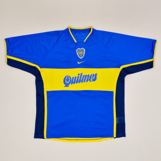 Boca Juniors 2001 - 2002 Home Shirt (Good) M