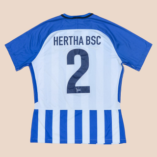 Hertha Berlin 2017 - 2018 Match Issue Home Shirt #2 (Very good) L