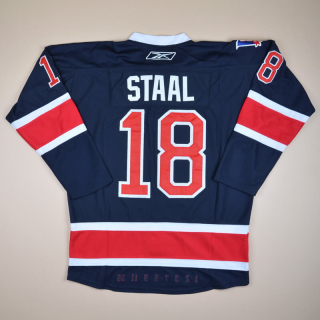 New York Rangers NHL Hockey Shirt #18 Staal (Excellent) XXXL