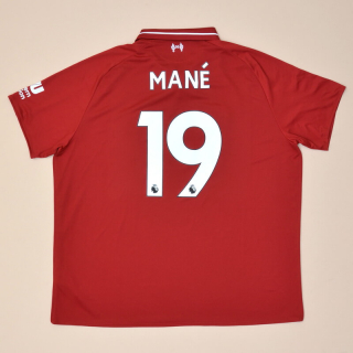 Liverpool 2018 - 2019 Home Shirt #19 Mane (Excellent) XXL