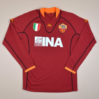 Roma 2001 - 2002 Home Shirt (Very good) L