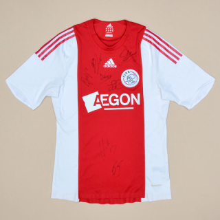 Ajax 2008 - 2009 Player Issue Signed Home Shirt (Very good) M